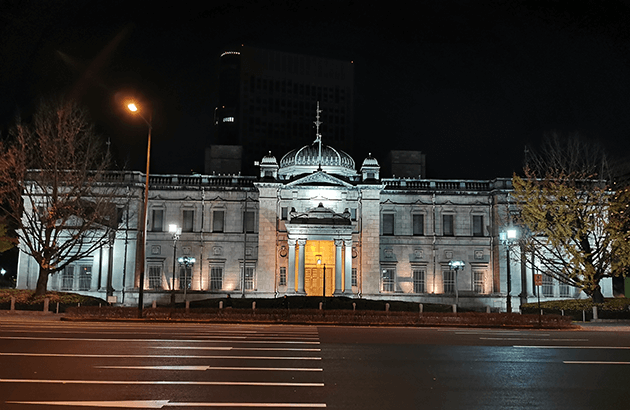 日本銀行大阪支店ライトアップ