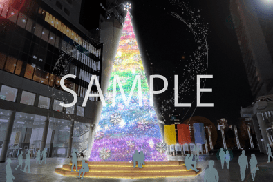 2.UMEDA SKY BUILDING Christmas 2023 音と光の Rainbow Fantasia